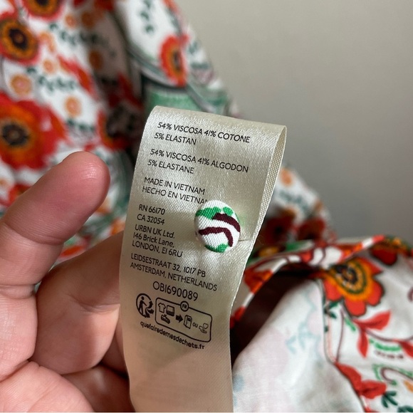 By Anthropologie Cecily Fit & Flare Sweetheart Floral Midi Dress Size Medium - Picture 9 of 10